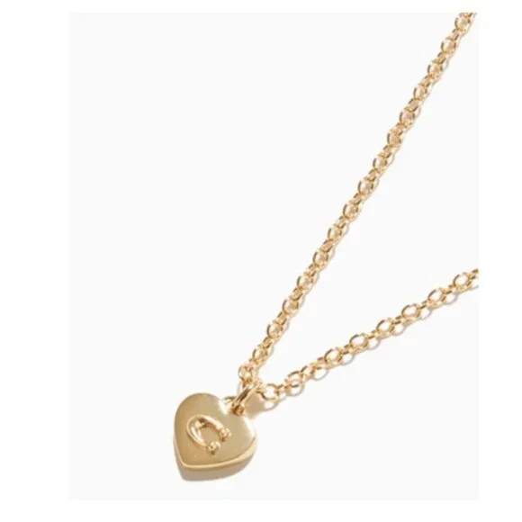 COACH Heart-Shaped Pendant Necklace (BRAND-NEW & BEAUTIFUL!) - Picture 1 of 5